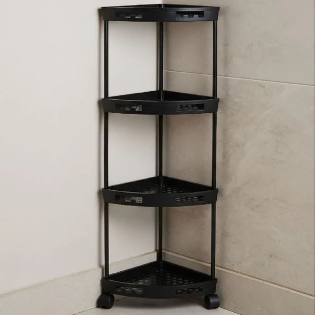 Multifunctional 4-Tier Hard Plastic Corner Organizer