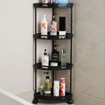 Multifunctional 4-Tier Hard Plastic Corner Organizer