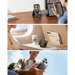 Mag-Safe Strong Magnetic RFID Leather Card Holder For All Phones With Stand