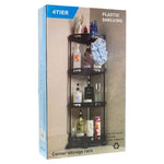 Multifunctional 4-Tier Hard Plastic Corner Organizer