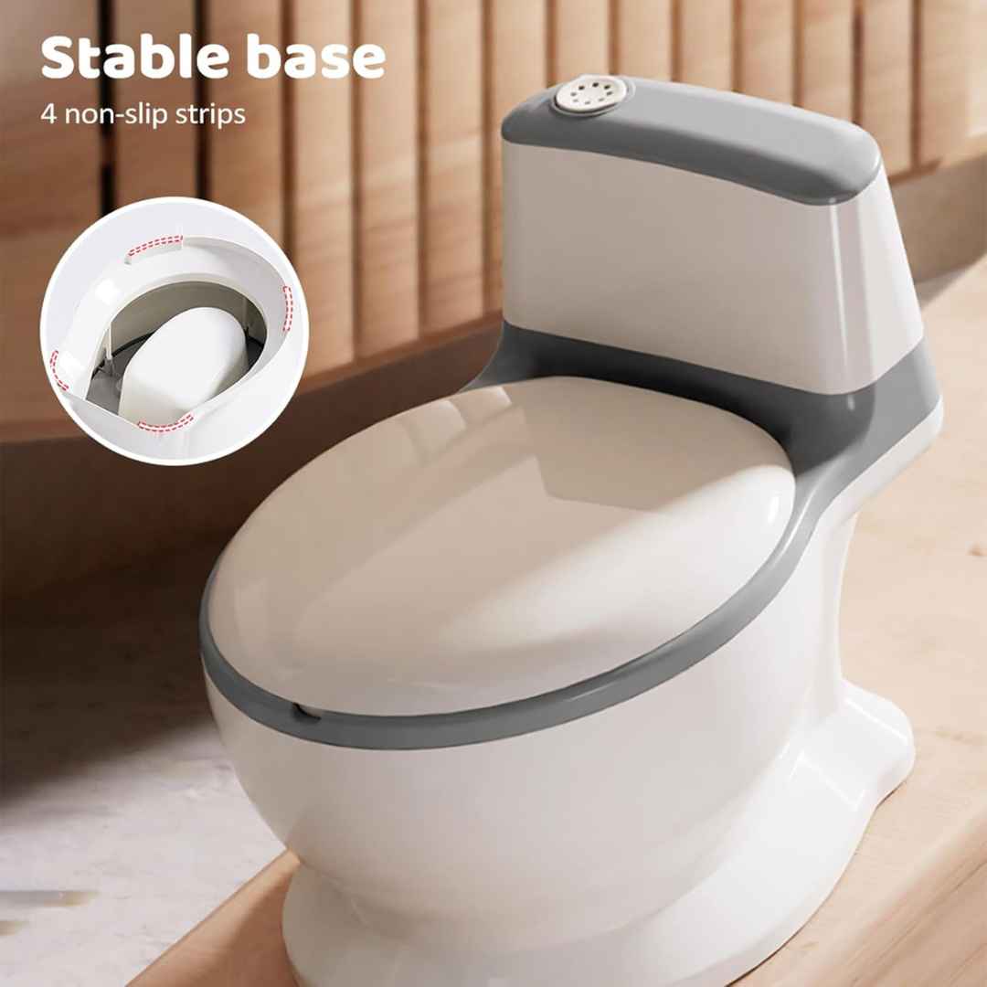 Portable Potty Training Toilet Seat For Toddlers PVC Cushion With Removable Bowl & Wipe Holder