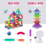 Magnetic Building Blocks Balls & Rods Set For Kids Educational Learning Creativity 128Pcs