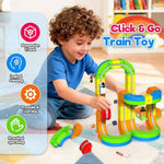Electric Train Set for Kids 33PCS 3D Racing Track Toy STEM 3 & Up