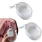 2Pcs Set Transparent Storage Organizer Pouches With Quick Release Buckle
