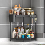 Versatile Double-Layer Triangle Shelf Corner Design Storage Organizer