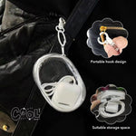 2Pcs Set Transparent Storage Organizer Pouches With Quick Release Buckle