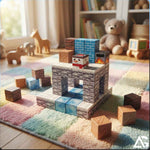 Minecraft Magnetic Building Blocks Winter Set 3D Construction Cubes