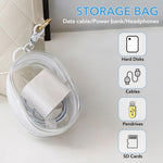 2Pcs Set Transparent Storage Organizer Pouches With Quick Release Buckle