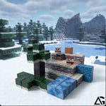 Minecraft Magnetic Building Blocks Winter Set 3D Construction Cubes