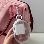 2Pcs Set Transparent Storage Organizer Pouches With Quick Release Buckle