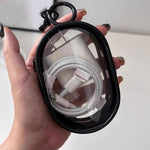 2Pcs Set Transparent Storage Organizer Pouches With Quick Release Buckle