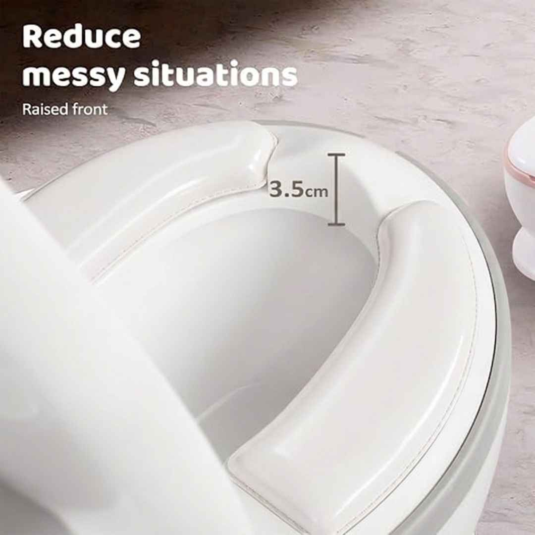 Portable Potty Training Toilet Seat For Toddlers PVC Cushion With Removable Bowl & Wipe Holder