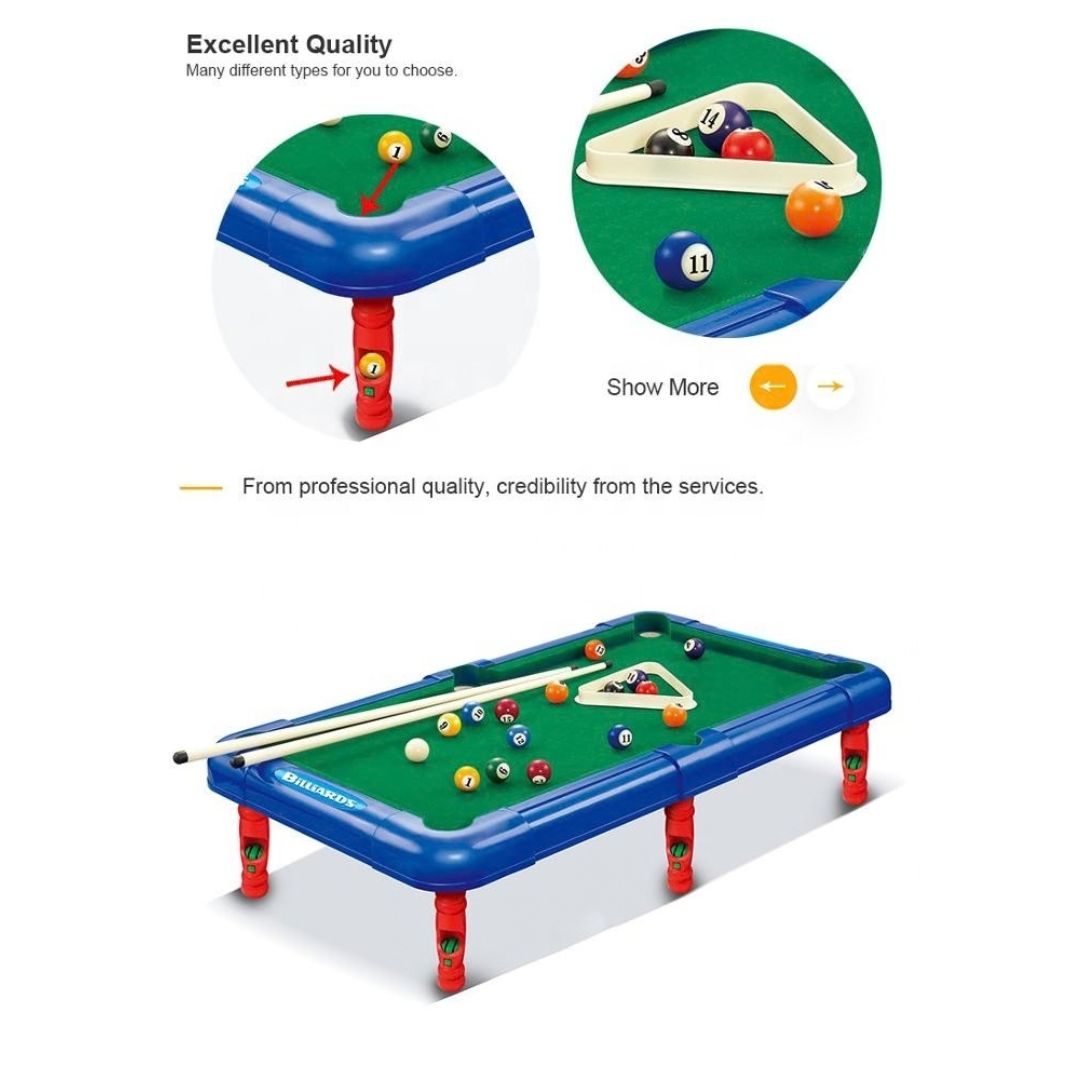 Mini Portable Tabletop Billiards Game Set For Kids Ages 3 & Up