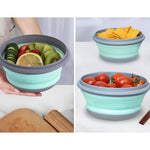 3Pcs Set Collapsible Food Grade Silicone Bowls With Lids