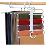 5 in 1 Foldable Multi-Purpose Steel Hanger For Wardrobe Clothes Organizer