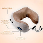 Rechargeable U-Shaped Travel Neck Massage Memory Foam Pillow