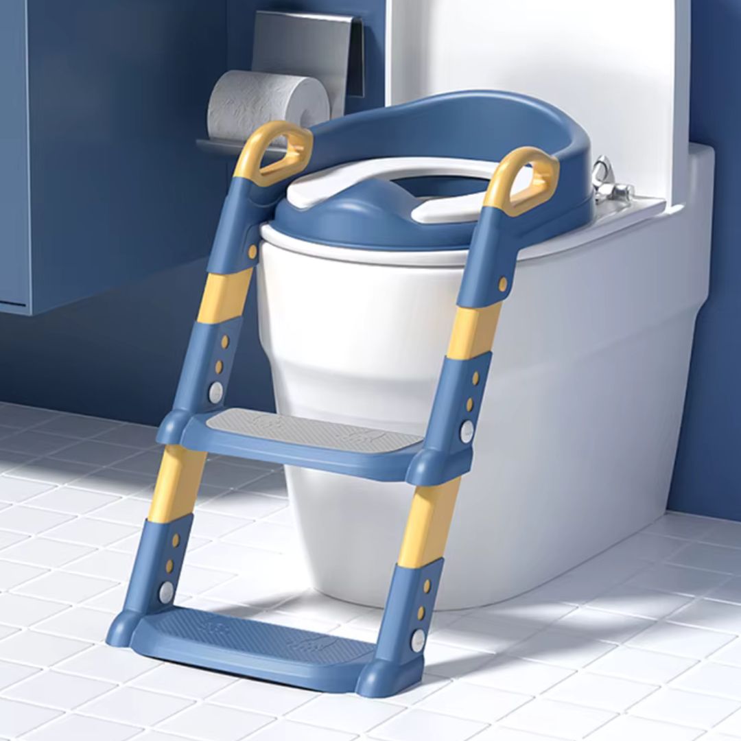 3-in-1 Kids Toilet Potty Training Seat With Anti-Slip Pads Ladder