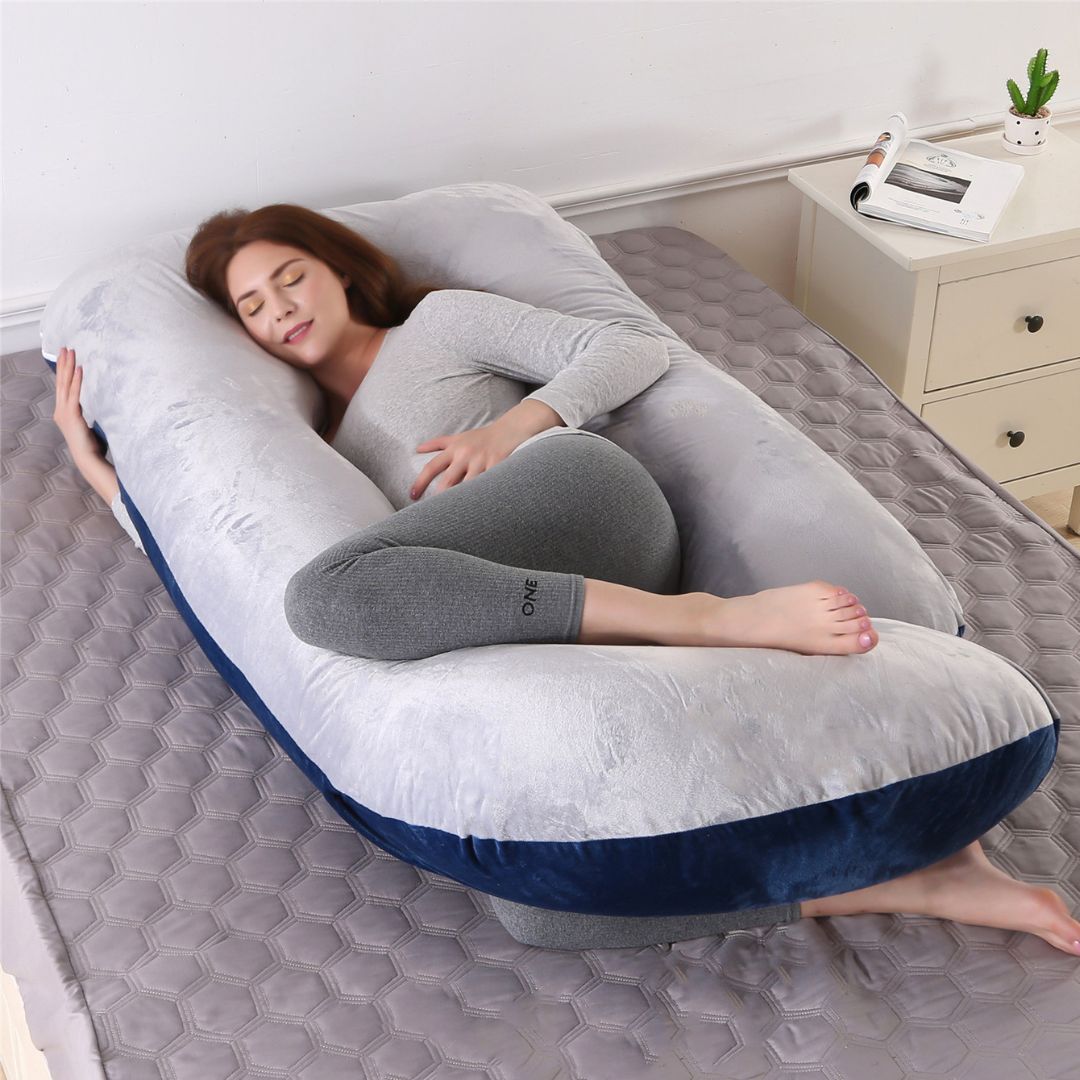 Large J-Shape Full Body Support Pregnancy Maternity Pillows