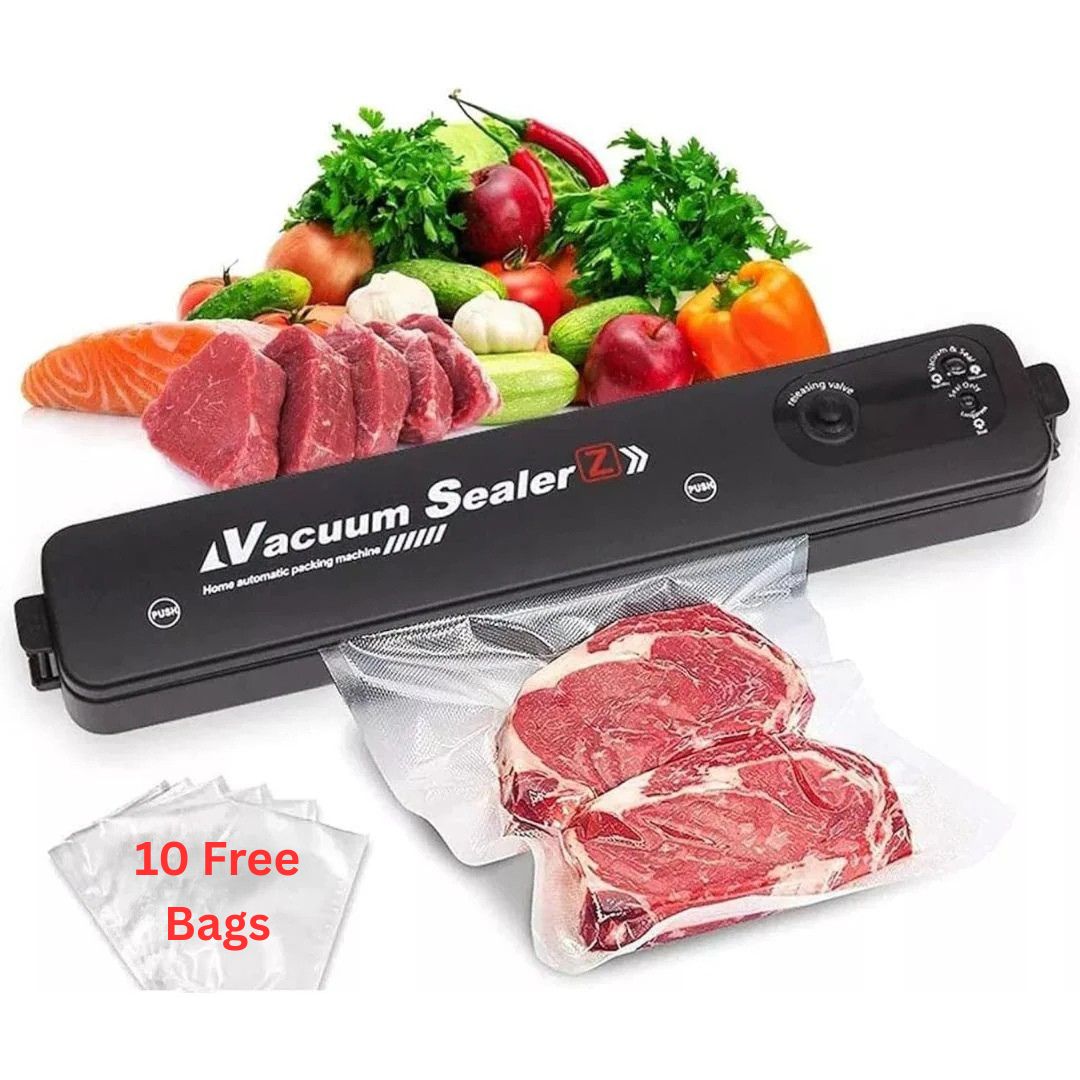 Vacuum Sealer Machine With 10Pcs Seal Bags for Food Saver Storage