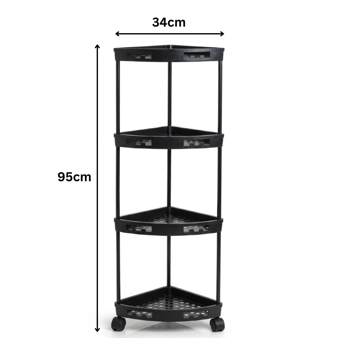 Multifunctional 4-Tier Hard Plastic Corner Organizer
