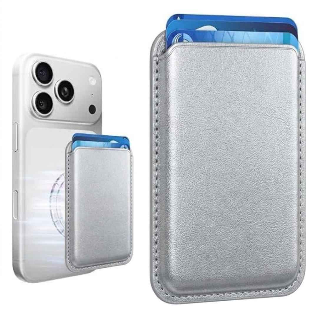 Mag-Safe Strong Magnetic RFID Leather Card Holder For All Phones