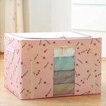 66 Liter Foldable Fabric Storage Bag With Steel Frames