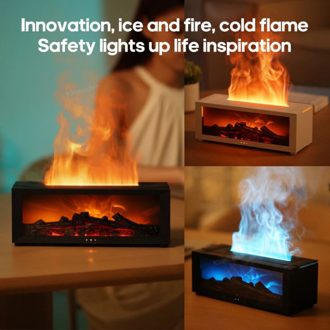 Aroma Bonfire Diffuser Flame Humidifier With Remote