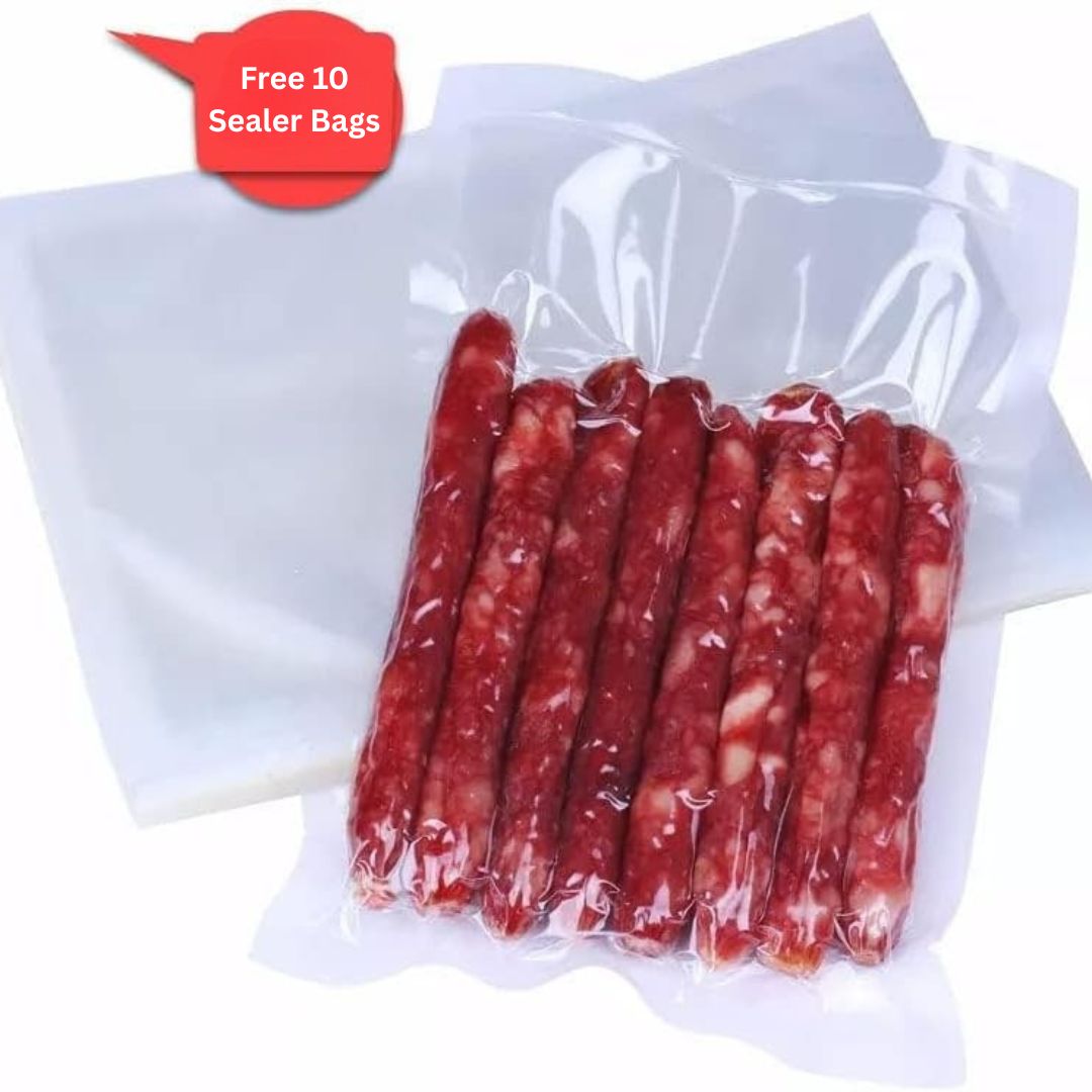 Vacuum Sealer Machine With 10Pcs Seal Bags for Food Saver Storage