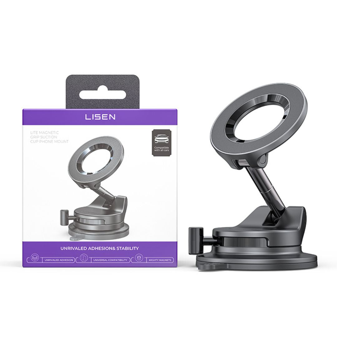 Lisen Lever Lock Suction Magnetic Phone Holder