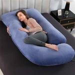 Large J-Shaped Full Body Support Pregnancy Maternity Pillows