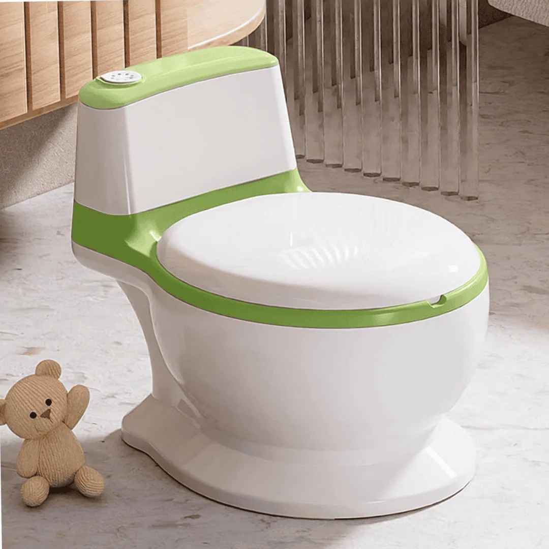 Portable Potty Training Toilet Seat For Toddlers PVC Cushion With Removable Bowl & Wipe Holder