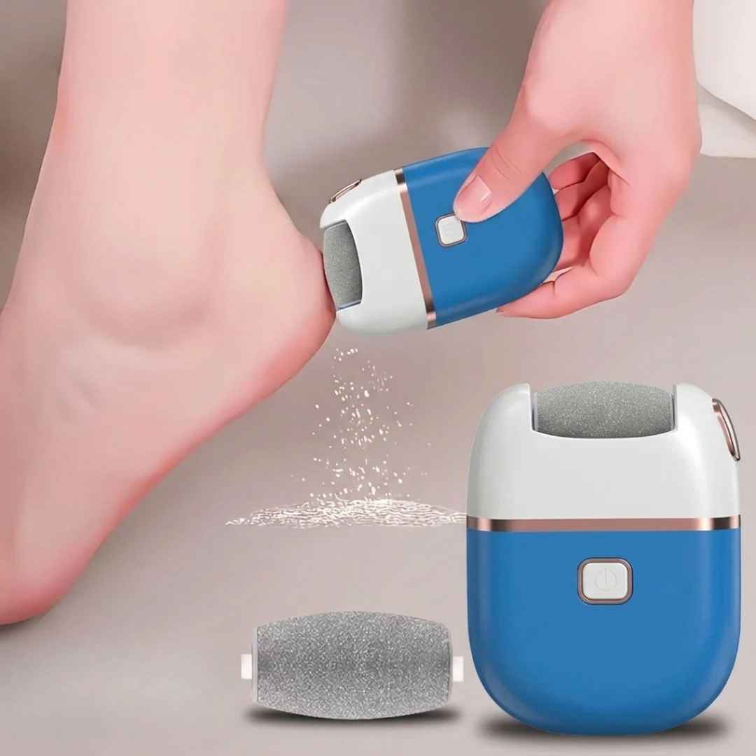 USB Powered Electric Foot Scrubber With 1 Replacement And 2 Speed Settings