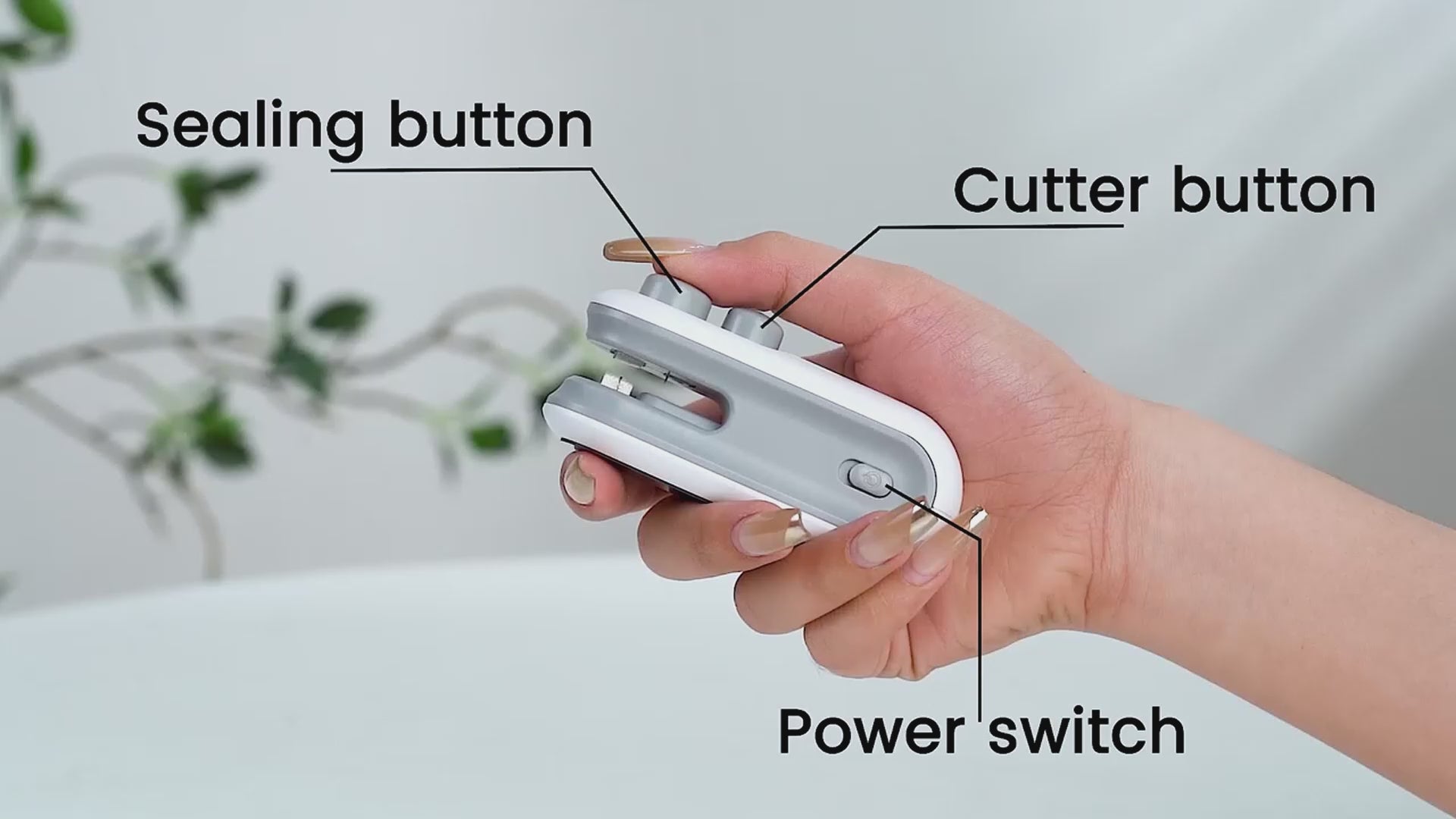 2 in 1 Rechargeable Mini Bag Sealer & Cutter Machine