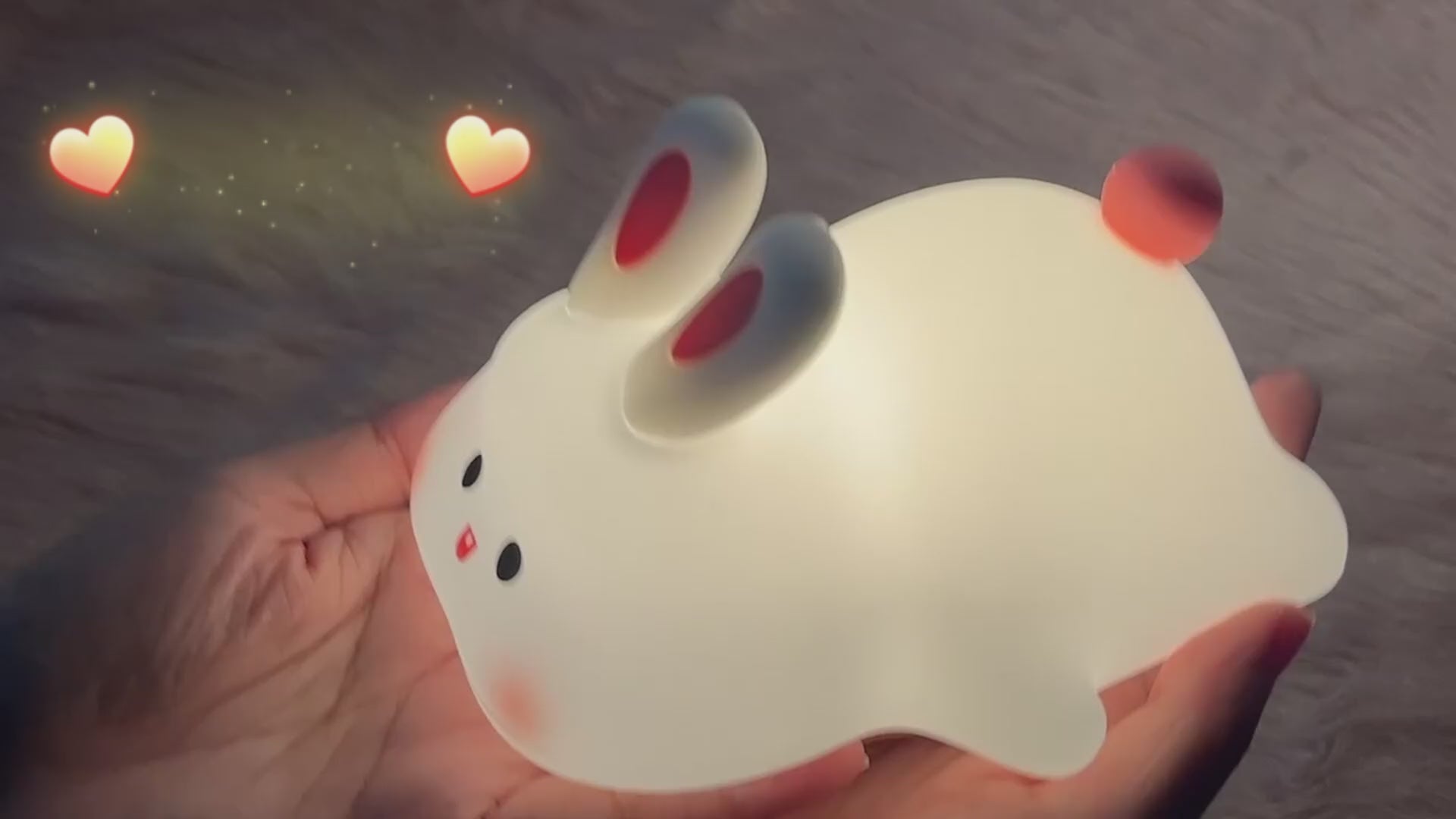 Cute Nursery Squishy Silicone Rechargeable Touch Night Lamps
